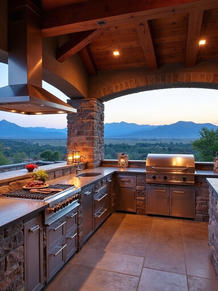rustic outdoor cooking haven