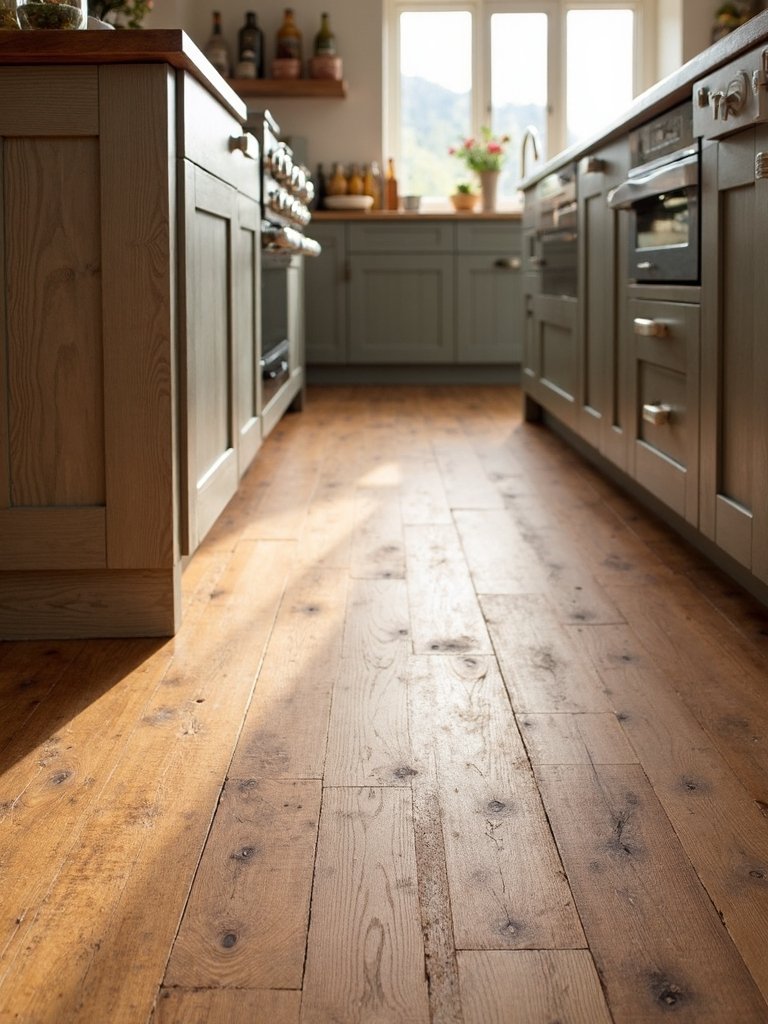 rustic resilient eco friendly kitchen flooring