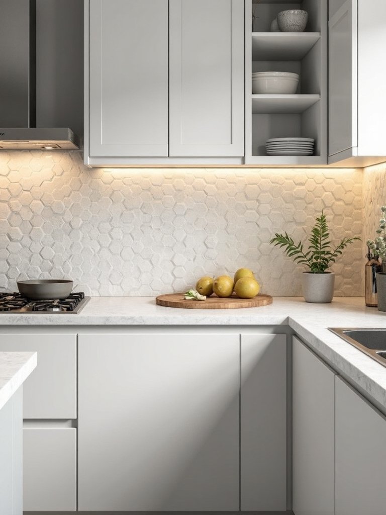 sculptural dimensional textural enchanting kitchen tiles