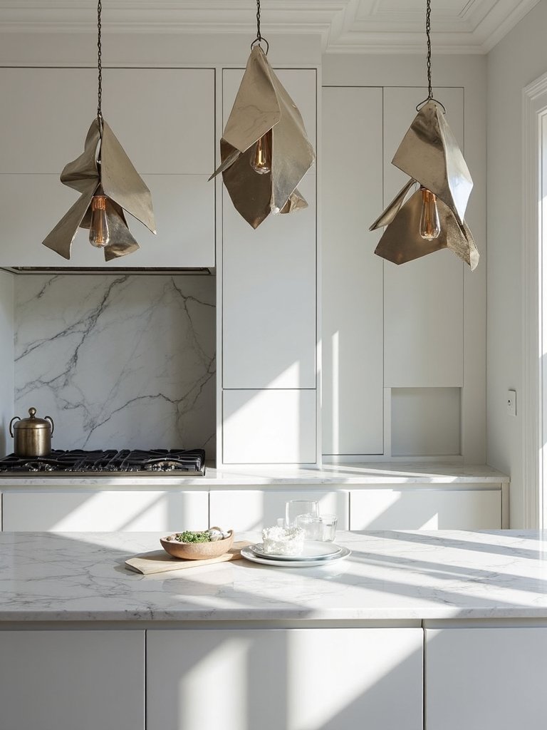 sculptural lighting for kitchens