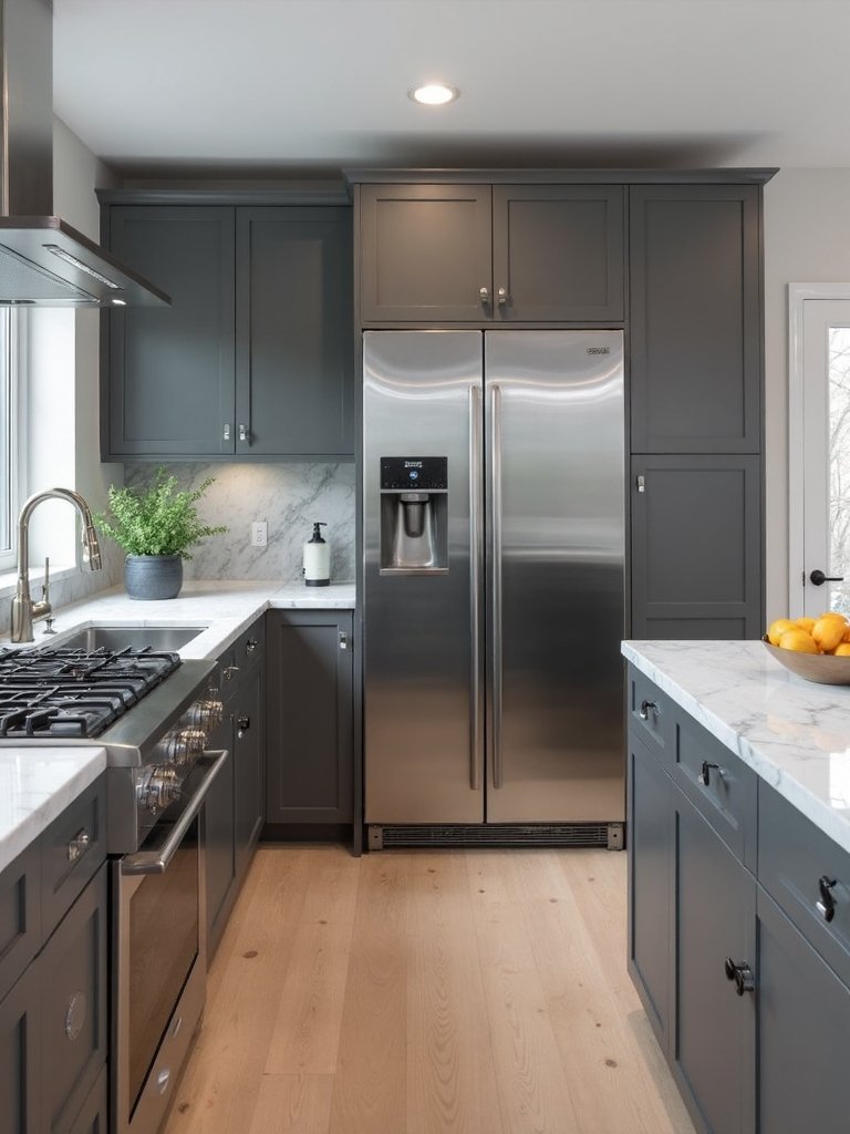 seamless grey appliance integration