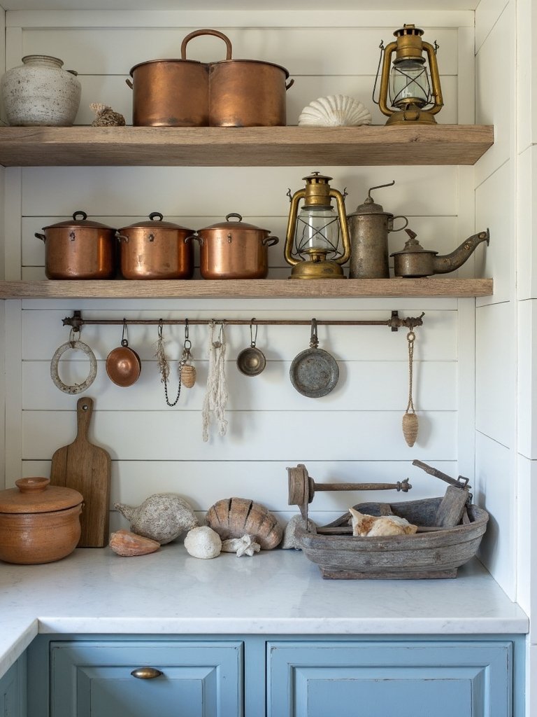 seaside farmhouse nautical antique blend