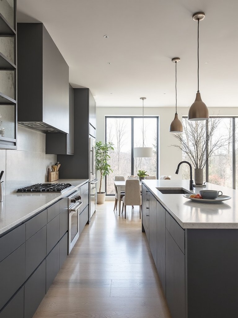 serene minimalist kitchen design