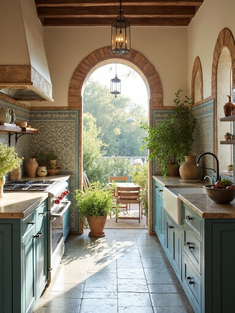 serene natural oasis with stone tile