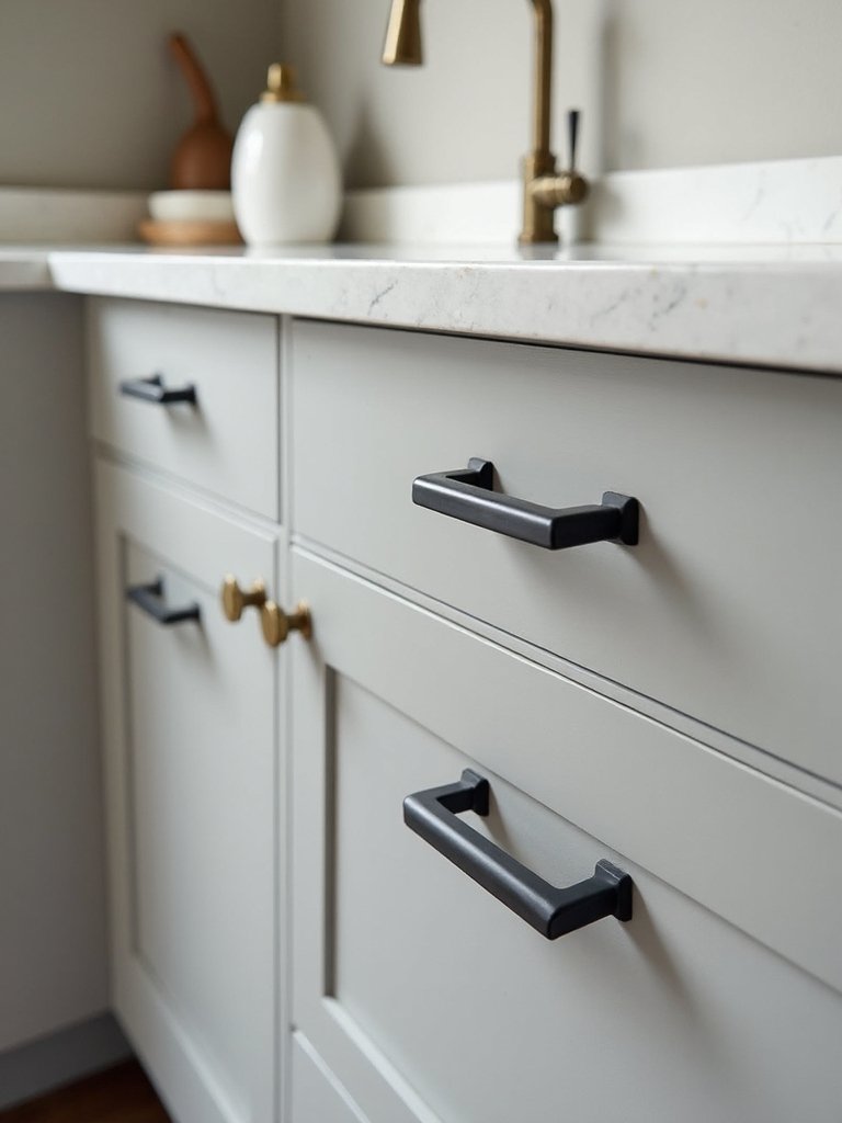sleek cabinet hardware selection