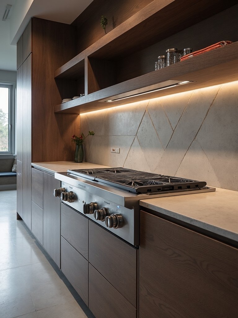 sleek functional outdoor cooking