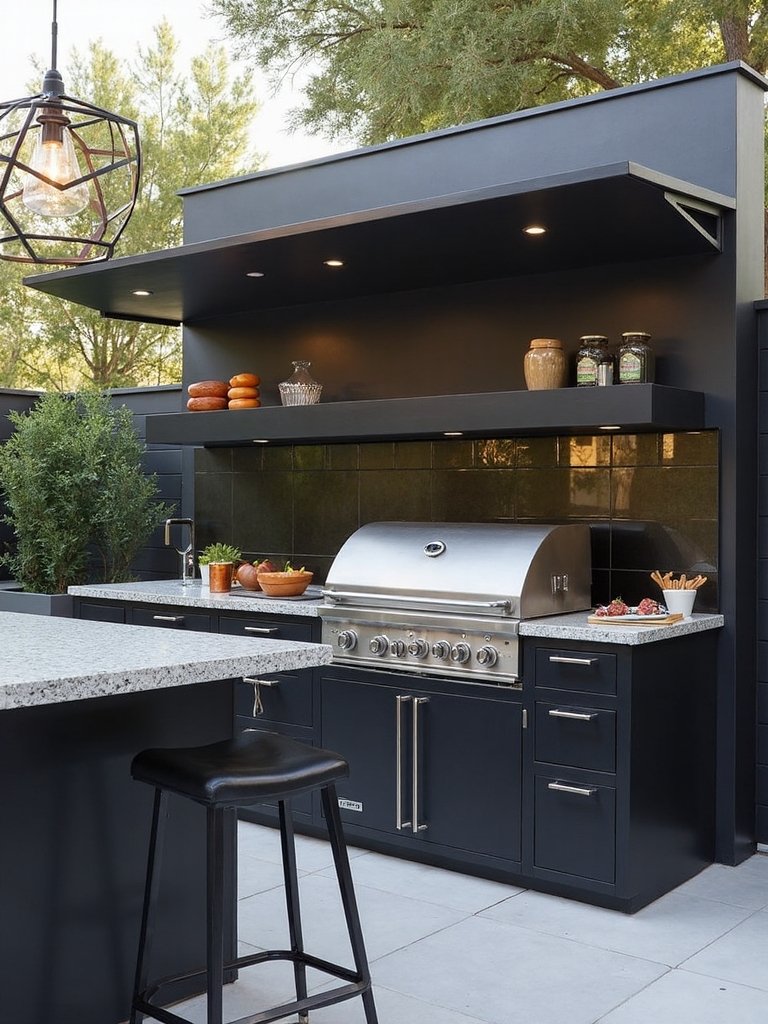 sleek glass and steel