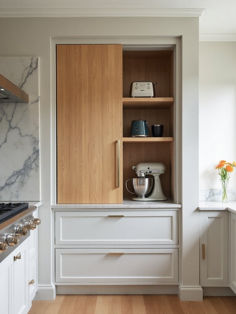 sleek organized clutter free kitchen storage