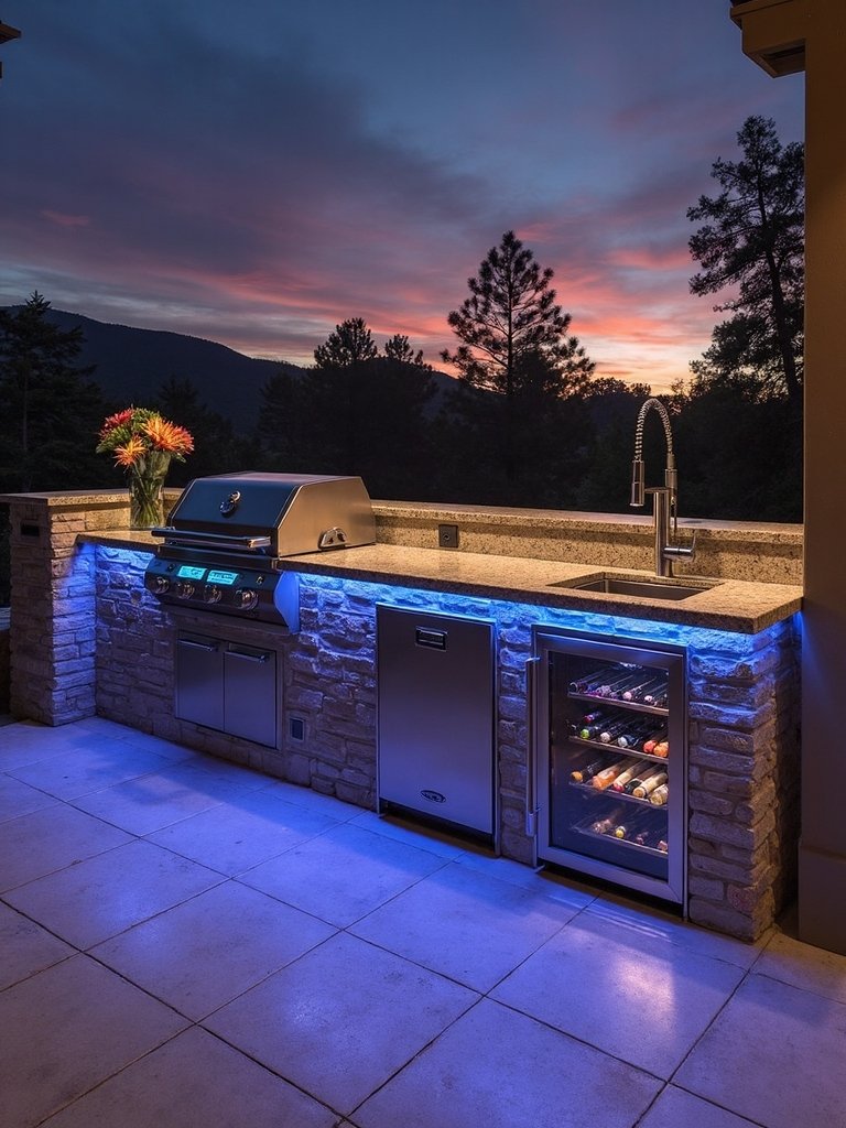 smart outdoor kitchen technology