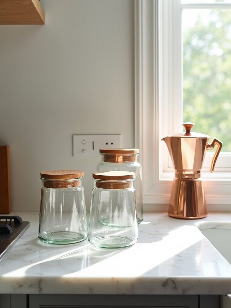 sophisticated coffee station organization
