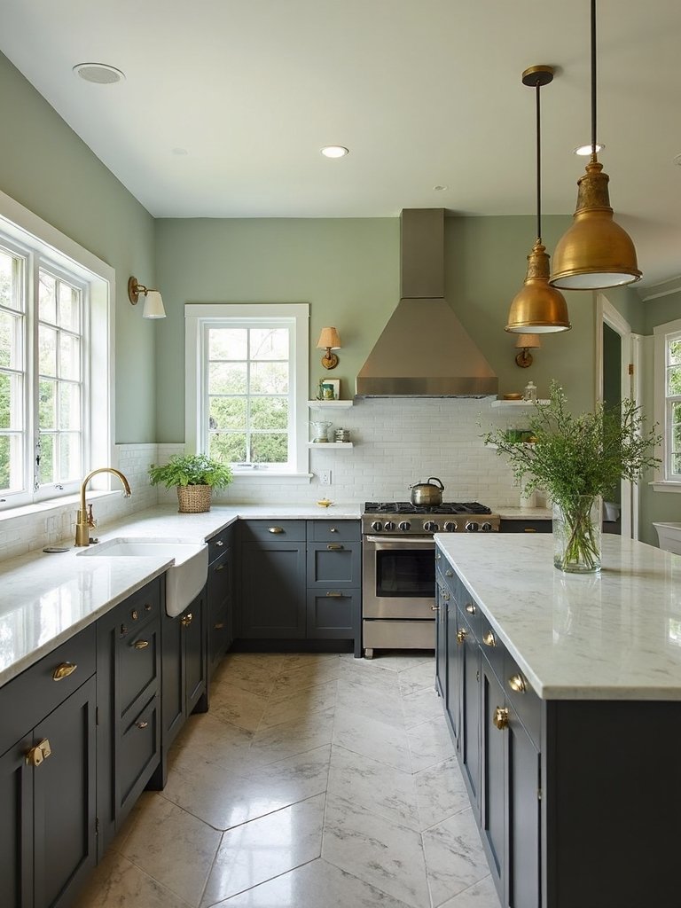 sophisticated kitchen color palettes