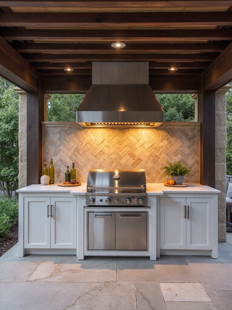 sophisticated outdoor cooking elegance