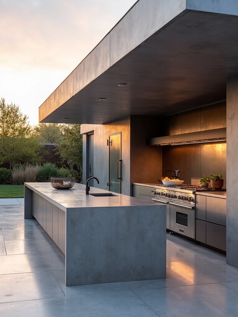 sophisticated polished concrete elegance