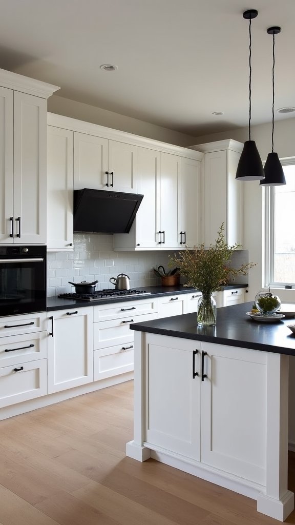 sophisticated white oak contrast