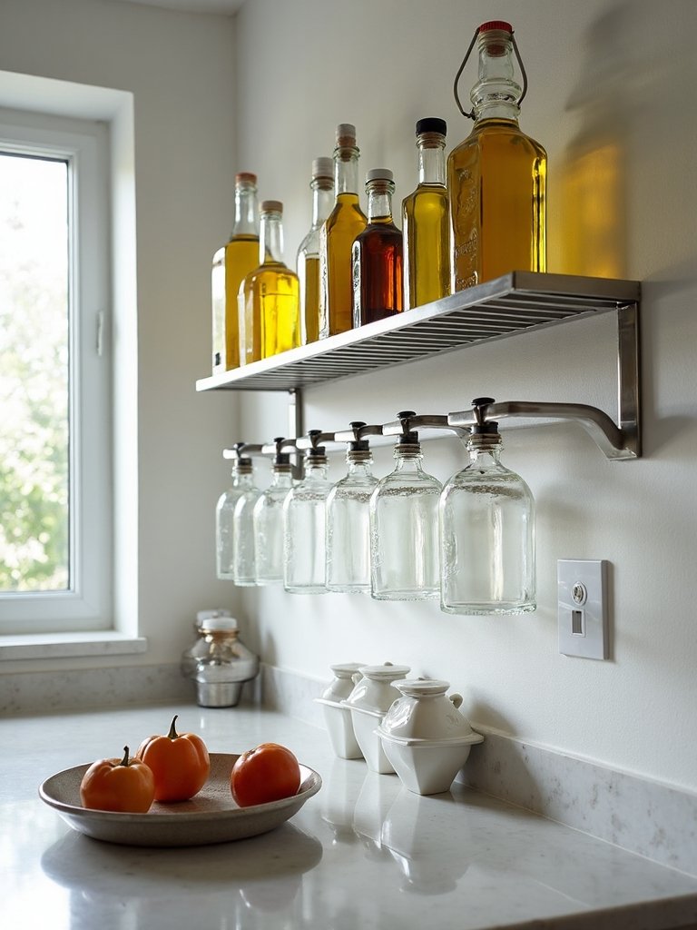 space saving oil rack solution