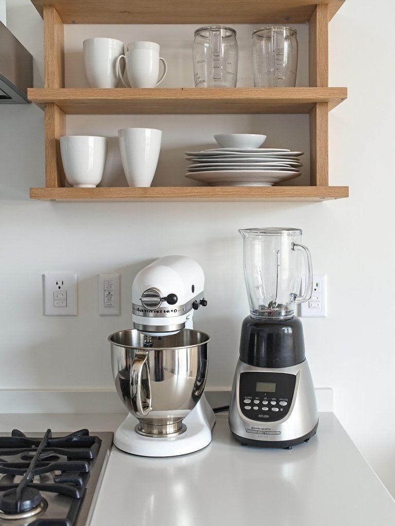 strategically place kitchen small appliances