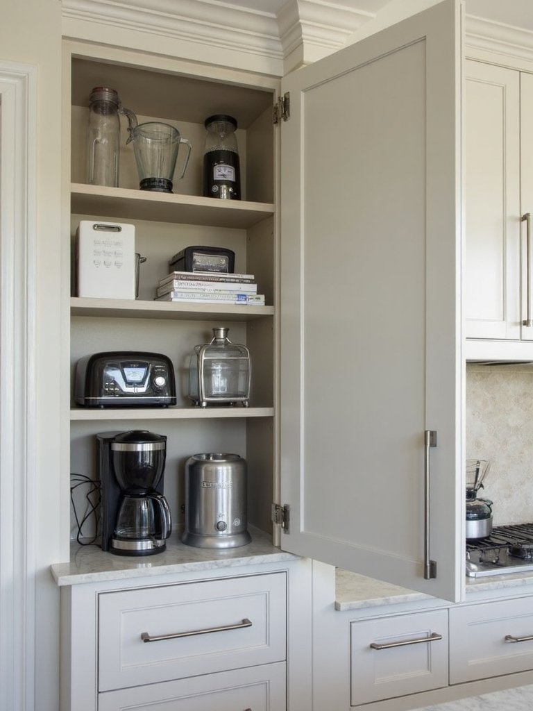 streamlined counter appliance storage solutions