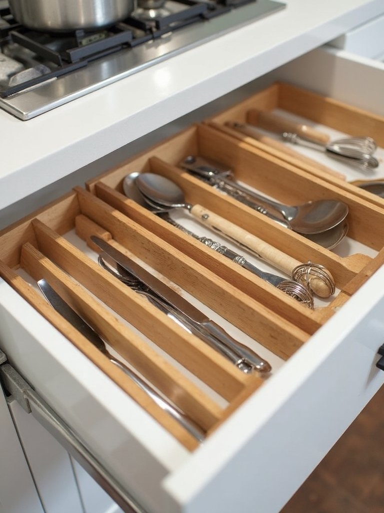streamlined drawer organization by usage frequency