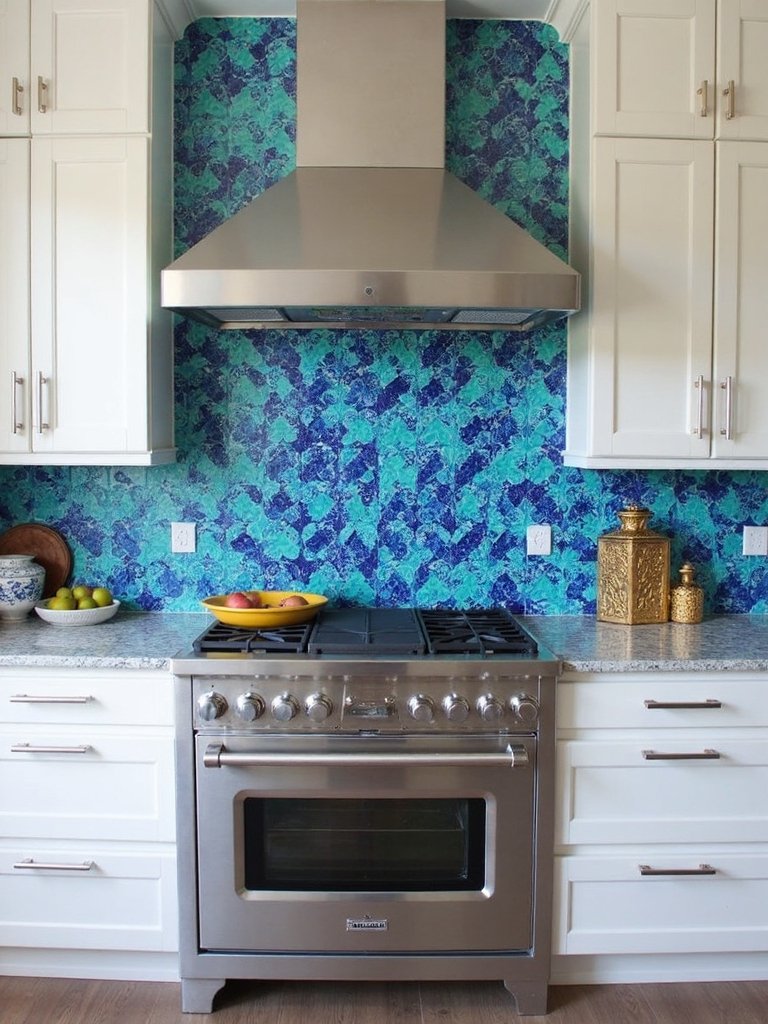 stunning coastal mediterranean mosaic kitchen designs