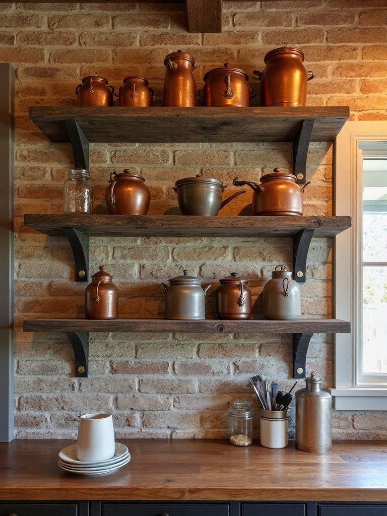 sturdy customizable rustic wall shelves