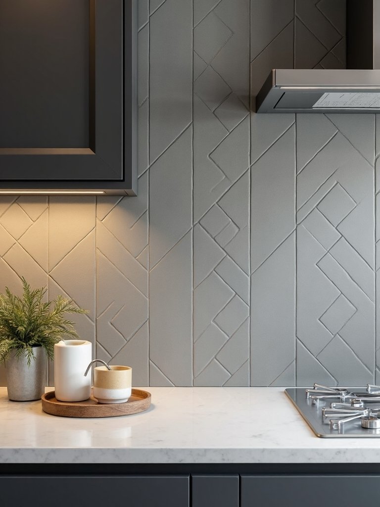 textured dimensional graphic versatile kitchen tiles