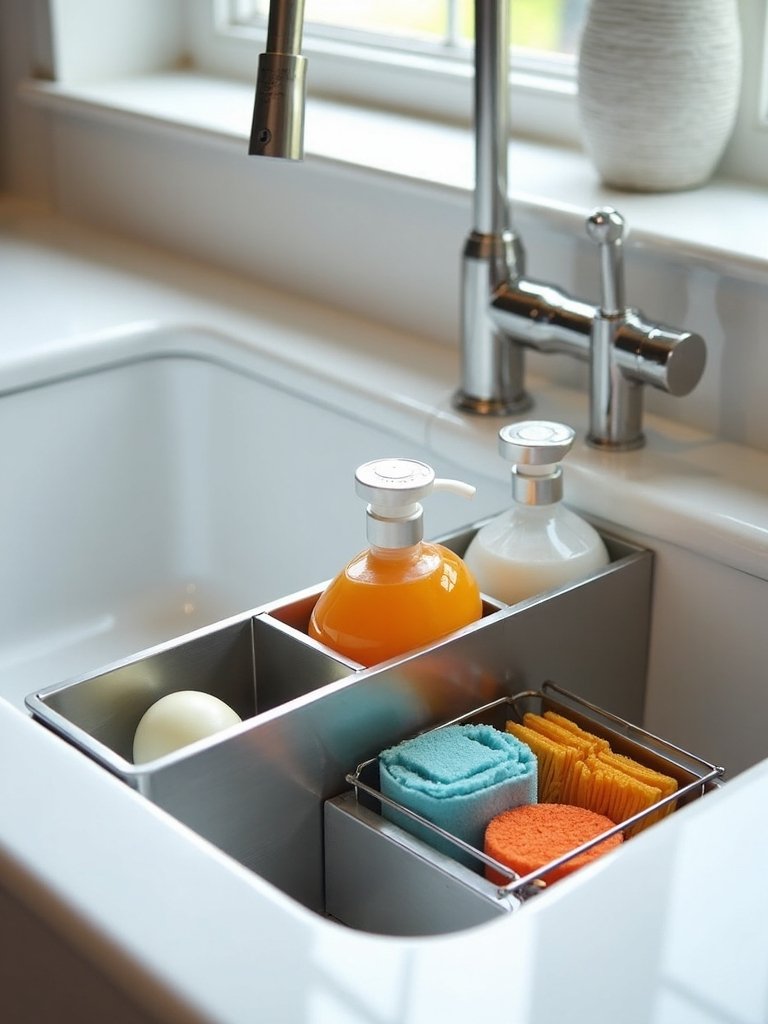 tidy sink storage solutions