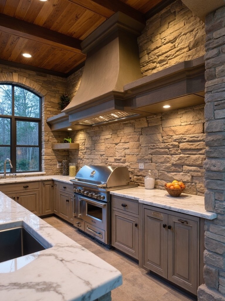 tiered outdoor entertainment zones