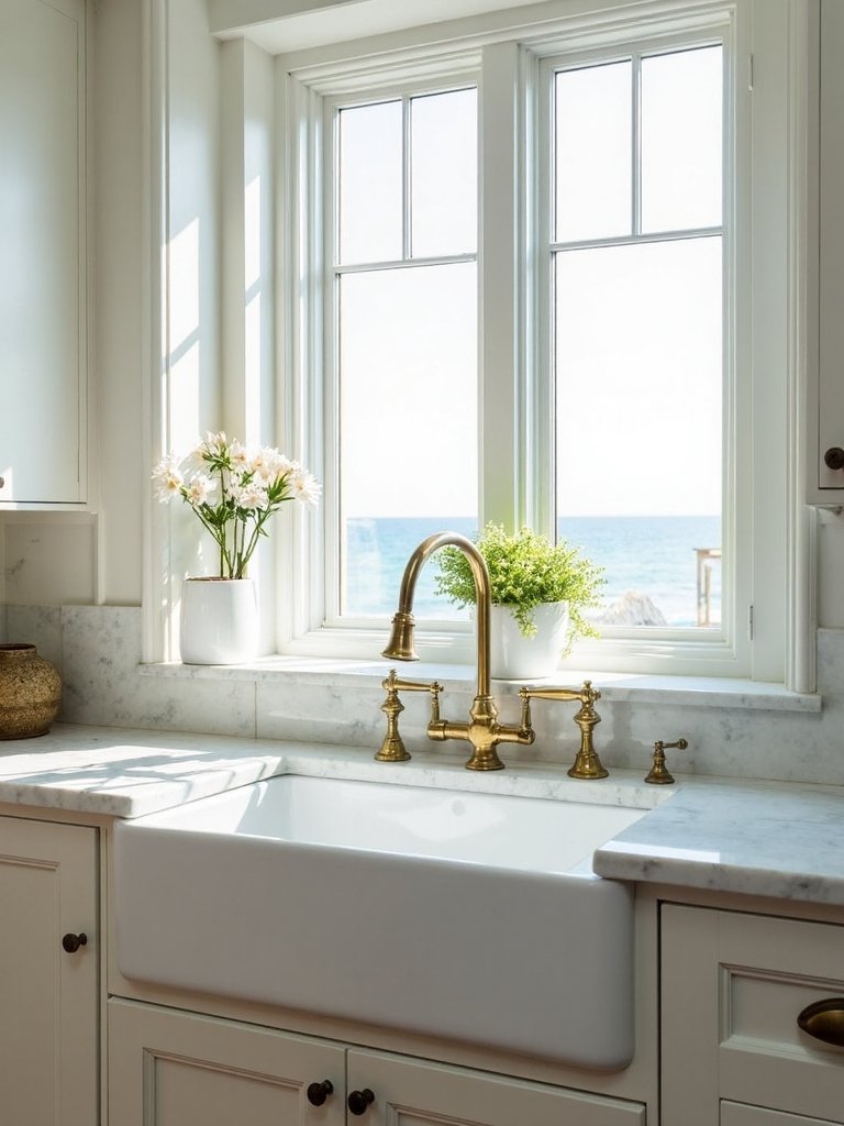 timeless coastal farmhouse sink style