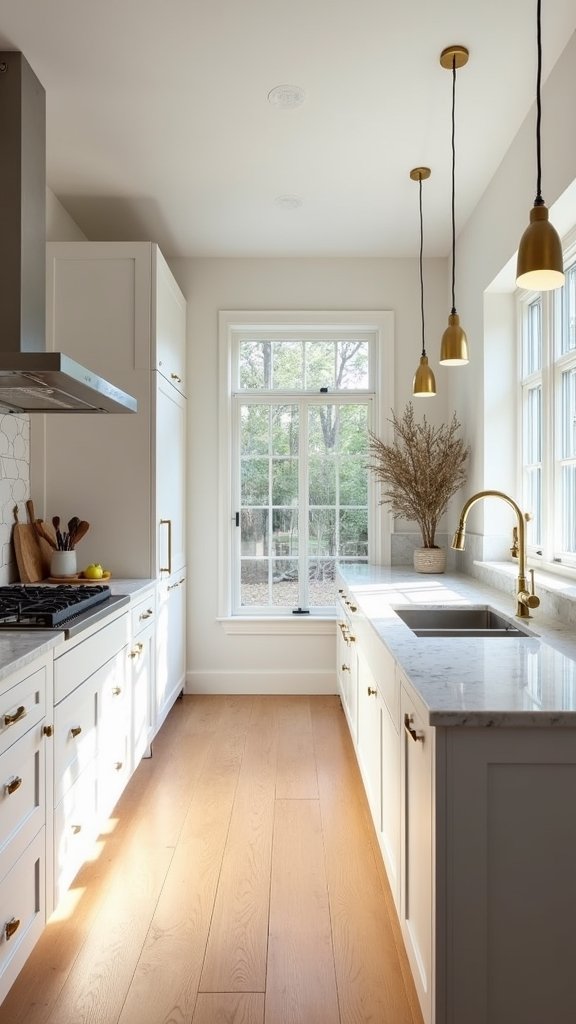 timeless natural white oak cabinets