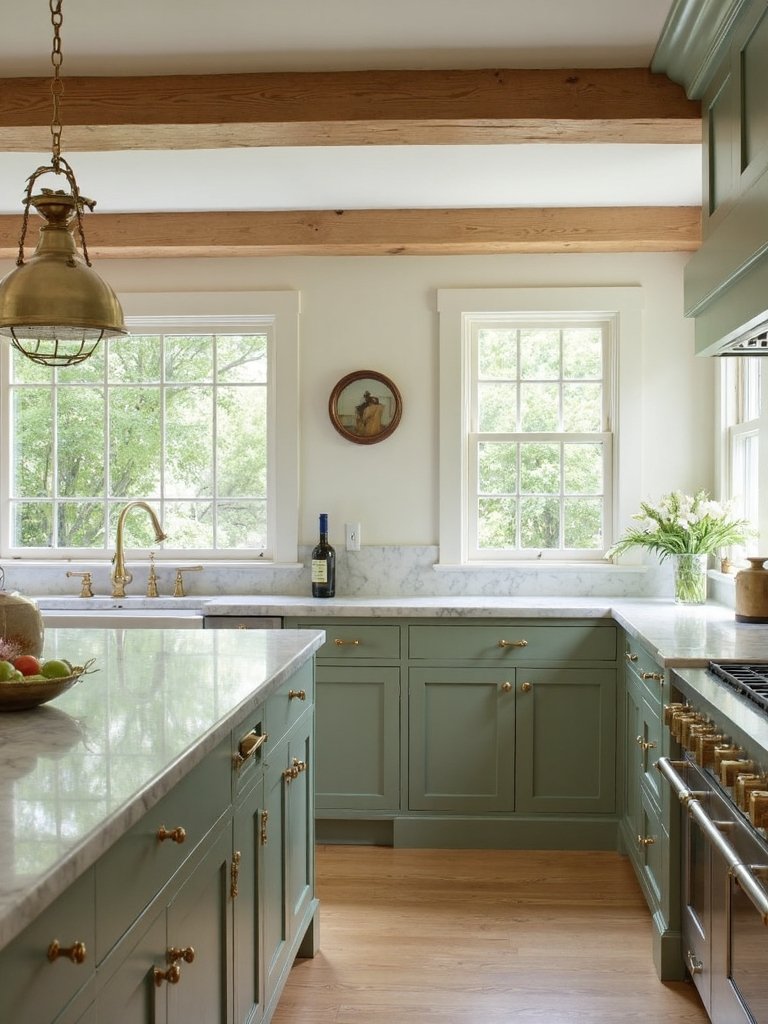 timeless rustic farmhouse kitchen palette