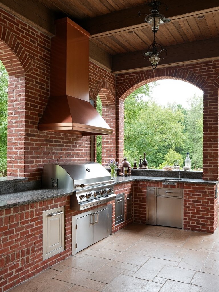 timeless rustic outdoor kitchens