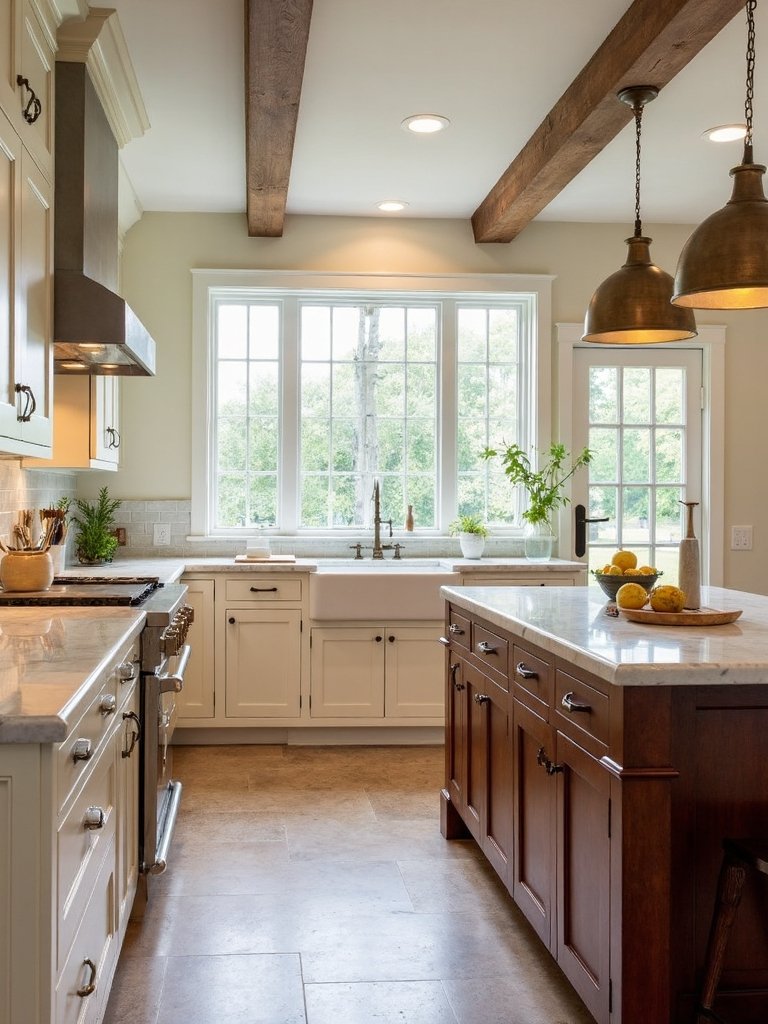 timeless sophisticated classic farmhouse kitchen