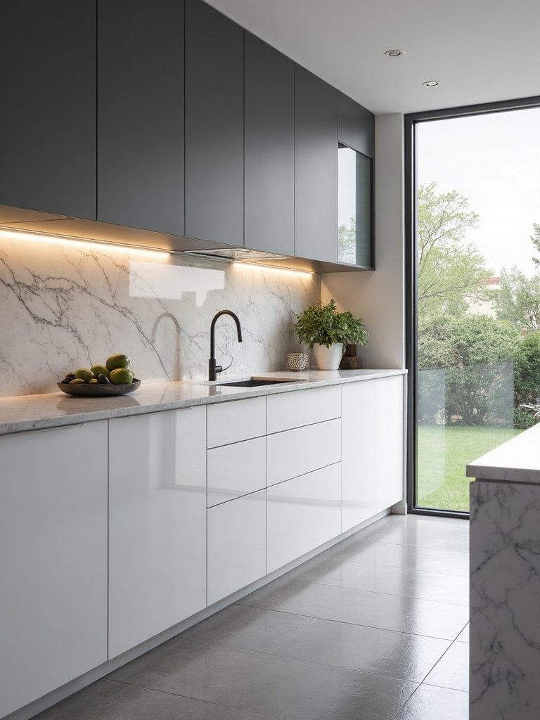 timeless two tone kitchen elegance
