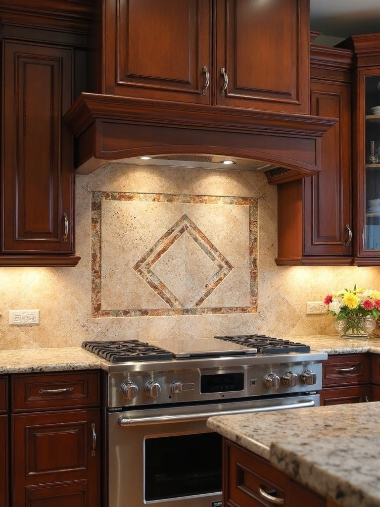 transformative natural stone mosaic backsplash