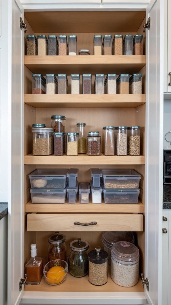 transparent pantry organization solutions