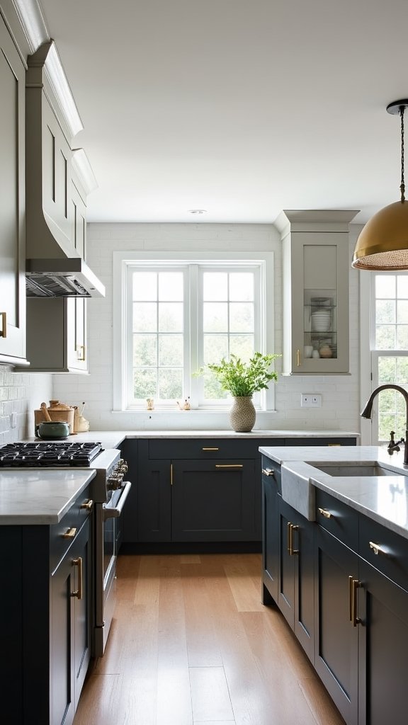 two tone kitchen cabinet elegance