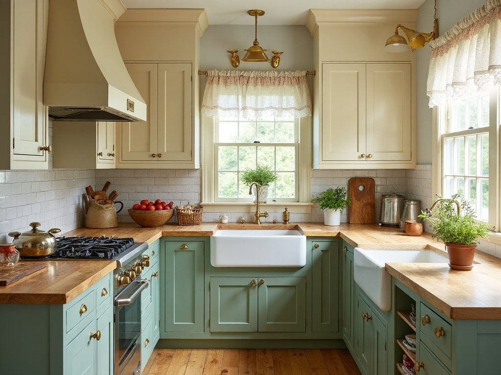 two tone kitchen transformations