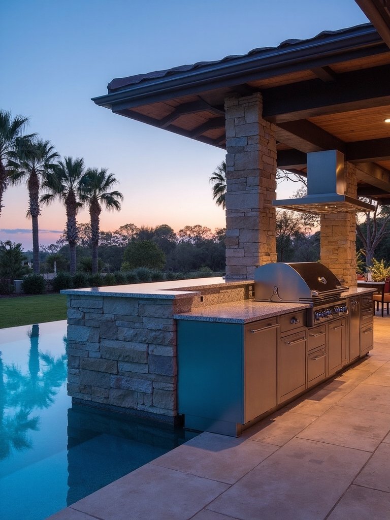 upscale outdoor cooking paradise