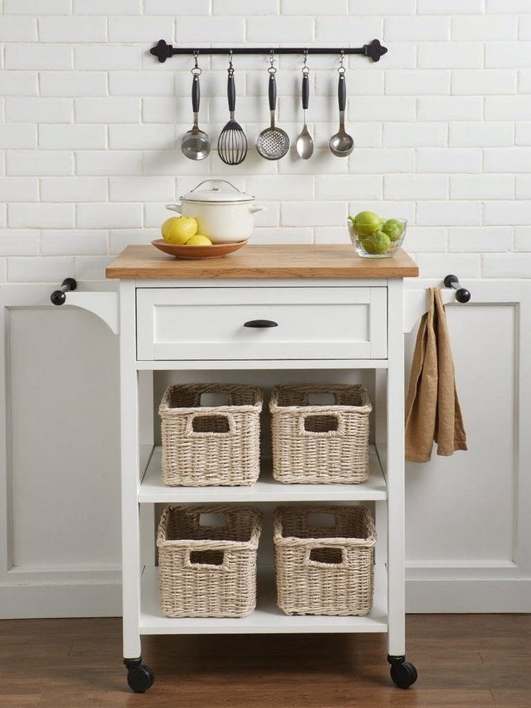versatile mobile compact kitchen storage