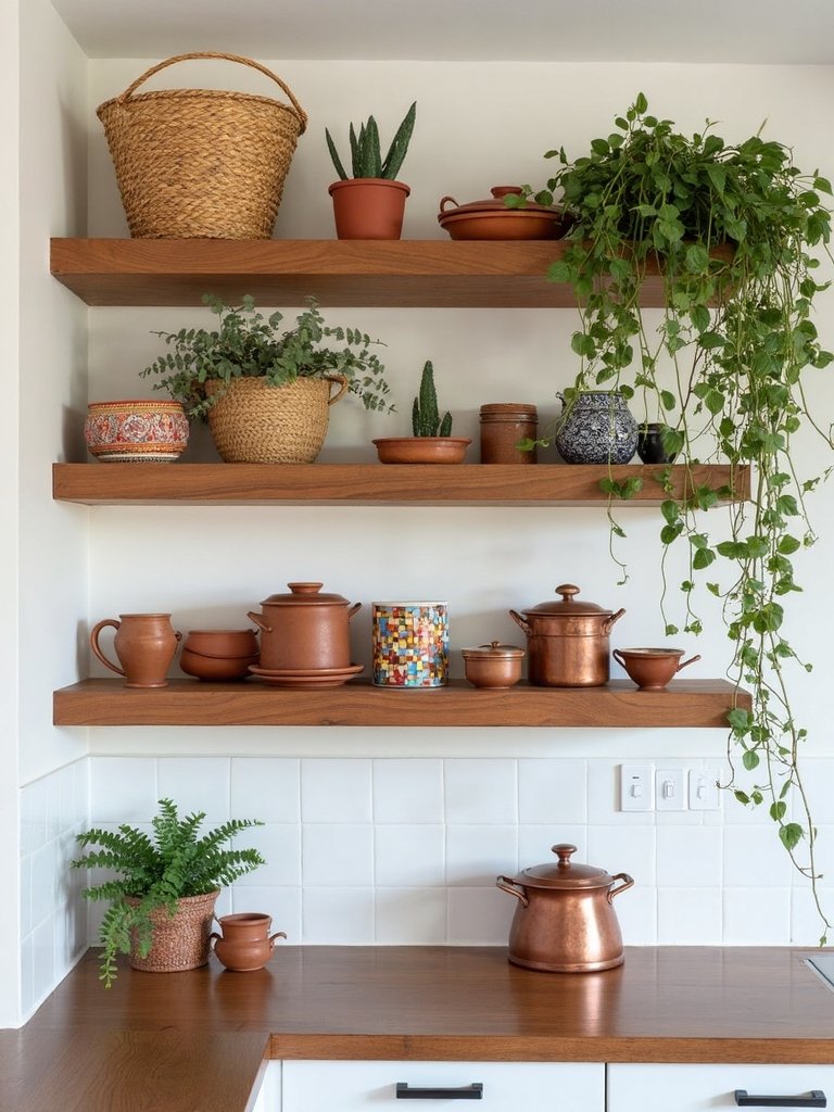 vertical maximizing boho kitchen transformation