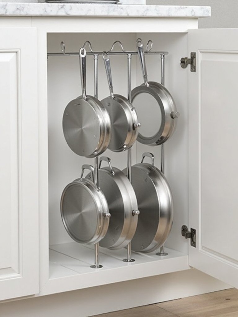 vertical storage for pot lids