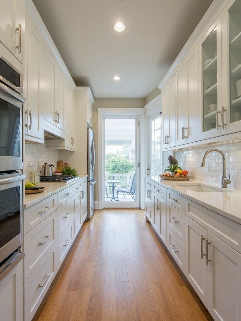 vertical storage maximizes compact kitchen space