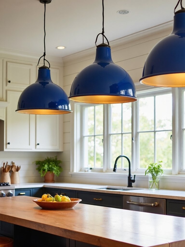vibrant rustic kitchen lighting charm