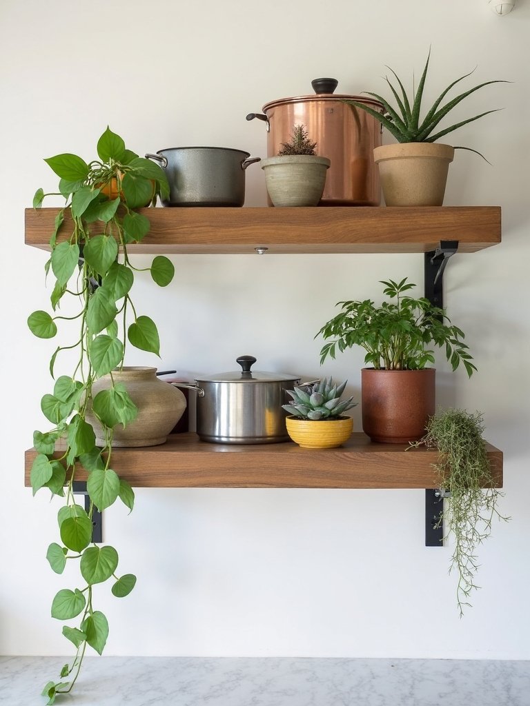 visual balance through plants