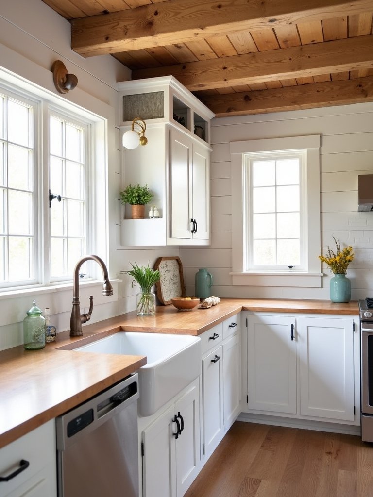 warm rustic farmhouse inspired kitchen designs