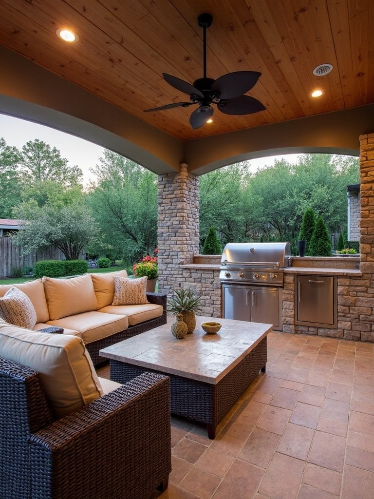 welcoming outdoor seating zones