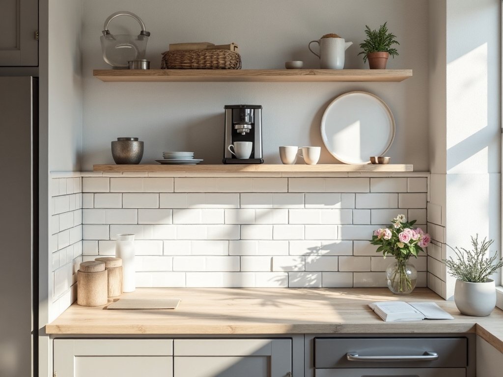 well organized breakfast station