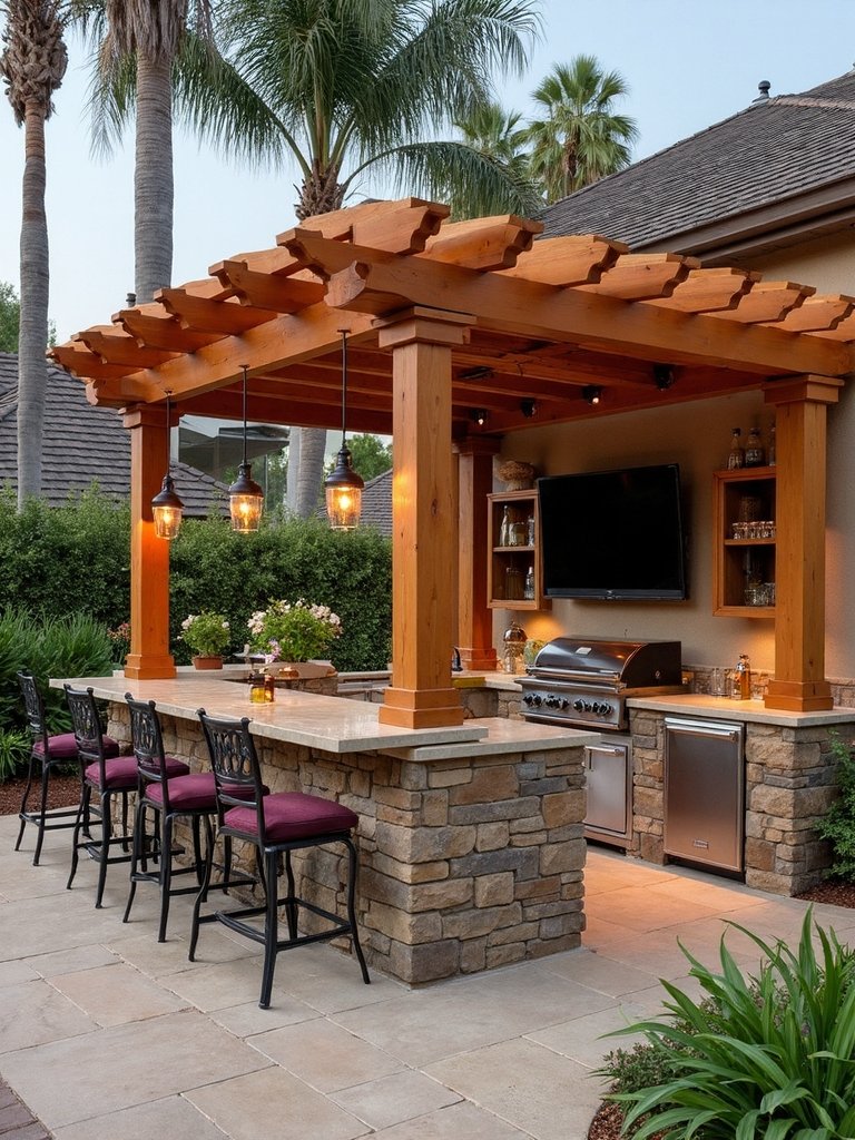 year round outdoor kitchen protection