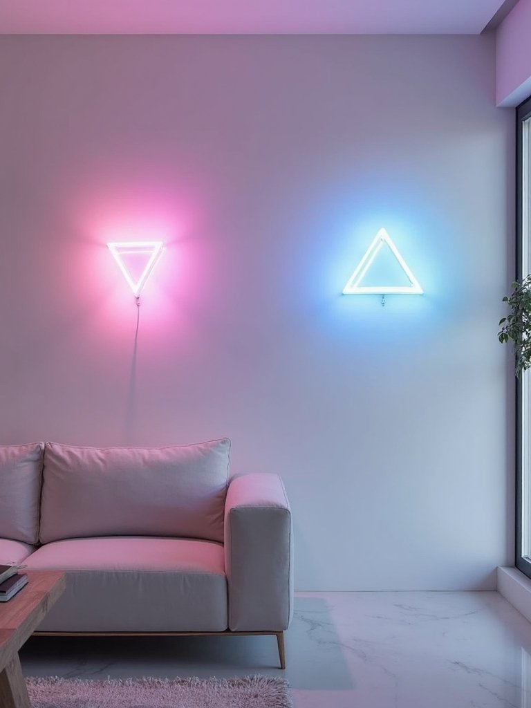 accent lighting as sculptural decor