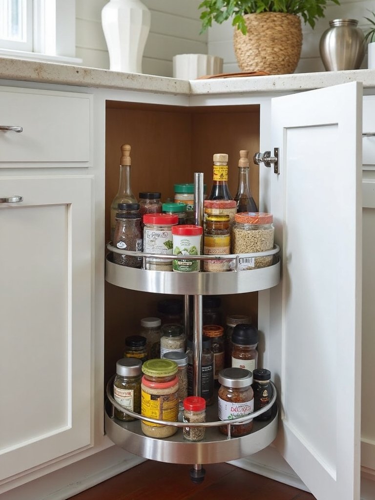 accessible corner cabinet storage solutions